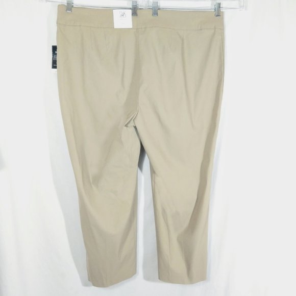 NWT 24/24W Roz & Ali Rayon-Blend Ankle Pants - Picture 5 of 10